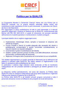 Politica per la qualità
